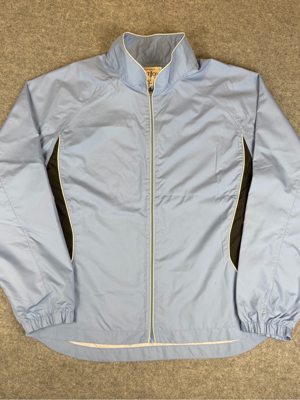 FootJoy Women’s M Light Blue Golf Windbreaker Jacket Full Zip Lightweight